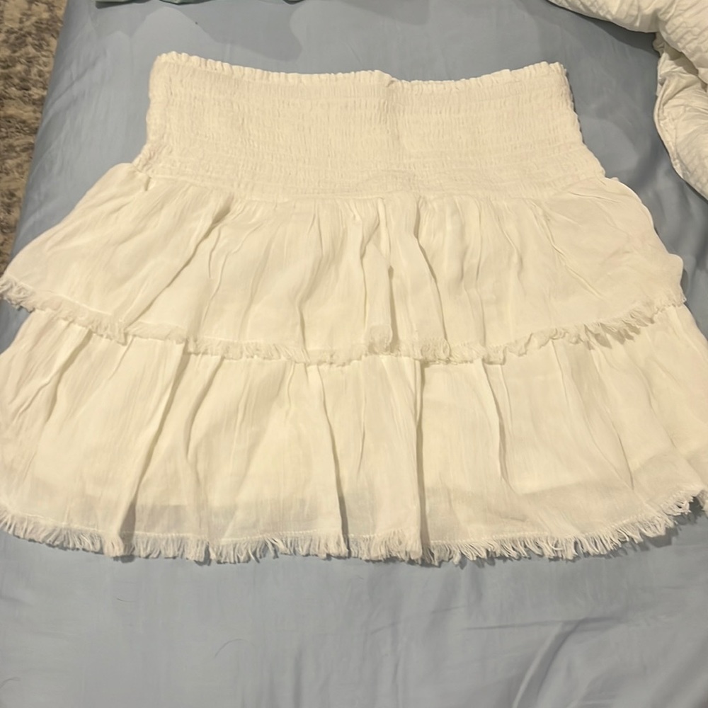 white flowy skirt from aerie
